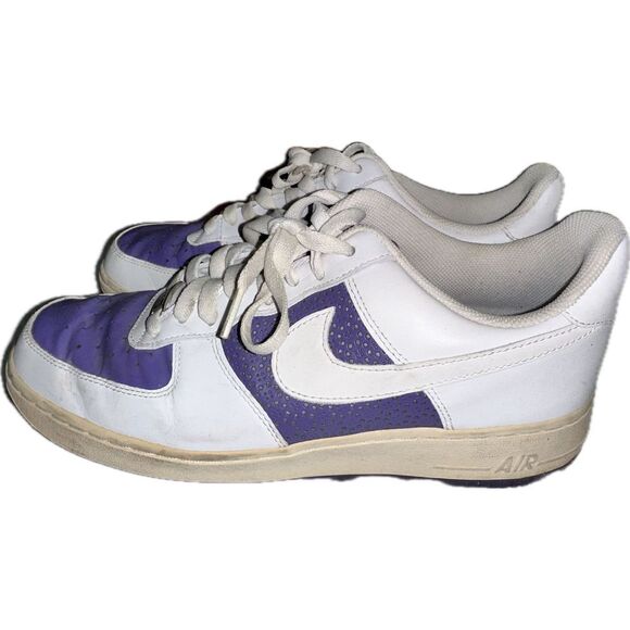 NIKE WOMEN'S AIR FORCE 1 '07 315115-511 Purple / White women Size US‎ 11.5 - Picture 3 of 6